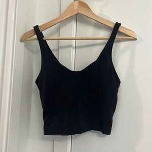 LULULEMON ALIGN LONG LINE BRA - USED - SIZE 6 - BLACK